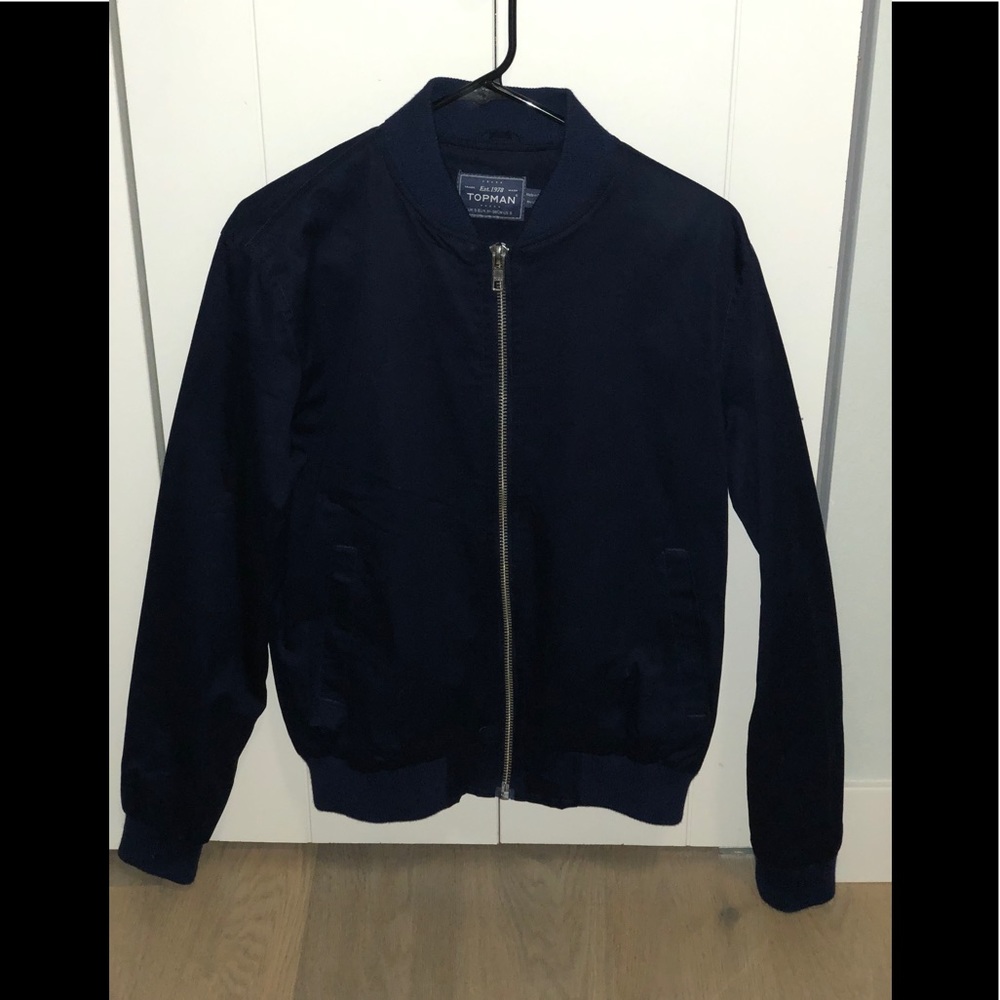Topman Navy Bomber Jacket
